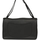 Chanel Maxi "Souplissimo" Large Flap Bag Black Grained Calfskin Silver Hardware - Thumbnail View 4