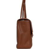 Chanel Maxi "Souplissimo" Large Flap Bag Camel Grained Calfskin Silver Hardware - Thumbnail View 3