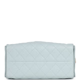 Pre-owned Chanel Small 25 Hobo Bag Light Blue Caviar Antique Gold Hardware - Thumbnail View 7