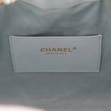 Pre-owned Chanel Small 25 Hobo Bag Light Blue Caviar Antique Gold Hardware - Thumbnail View 8