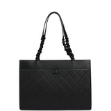 Chanel Large "My Everything" Shopping Tote So Black Caviar Black Hardware - Thumbnail View 1