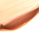 Chanel East West CC Pearl Clutch with Chain Beige Shiny Lambskin Gold Hardware - Thumbnail View 8