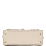 Chanel Medium Chevron Coco Handle Ivory Aged Calfskin Antique Gold Hardware - Thumbnail View 6