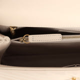 Chanel Medium Chevron Coco Handle Ivory Aged Calfskin Antique Gold Hardware - Thumbnail View 8