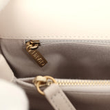 Chanel Medium Chevron Coco Handle Ivory Aged Calfskin Antique Gold Hardware - Thumbnail View 10