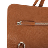 Chanel Maxi "Souplissimo" Small Flap Bag Camel Grained Calfskin Silver Hardware - Thumbnail View 8