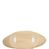 Chanel Large Shopping Tote Bag Light Beige Raffia, White Lambskin Light Gold Hardware - Thumbnail View 7