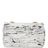 Chanel Mini Rectangular Flap Bag White, Black Sequins Gold Hardware - Thumbnail View 4