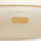 Chanel Mini Rectangular Flap Bag White, Black Sequins Gold Hardware - Thumbnail View 9