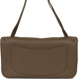 Chanel Maxi "Souplissimo" Small Flap Bag Dark Khaki Grained Calfskin Gold Hardware - Thumbnail View 4