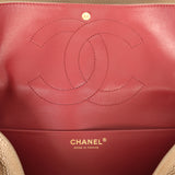 Chanel Maxi "Souplissimo" Small Flap Bag Dark Khaki Grained Calfskin Gold Hardware - Thumbnail View 10