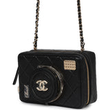 Chanel Coco Click Camera Bag Black Lambskin Light Gold Hardware - Thumbnail View 5