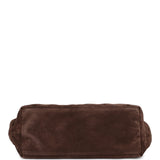 Chanel Small CC Cabas Hobo Bag Dark Brown Suede Gold Hardware - Thumbnail View 6