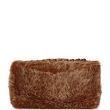 Chanel Maxi "Souplissimo" Small Flap Bag Brown Shearling Lambskin Gold Hardware - Thumbnail View 4