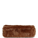 Chanel Maxi "Souplissimo" Small Flap Bag Brown Shearling Lambskin Gold Hardware - Thumbnail View 6