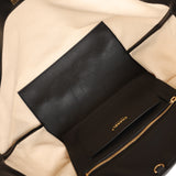 Chanel Large CC Shopping Tote Bag Ecru Canvas, Black Calfskin Gold Hardware - Thumbnail View 9