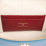 Chanel "Supple" Top Handle Long Vanity Case with Chain  Dark Blue Grained Calfskin Gold Hardware - Thumbnail View 8