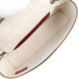 Chanel "Supple" Top Handle Long Vanity Case with Chain  Dark Blue Grained Calfskin Gold Hardware - Thumbnail View 9