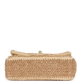 Chanel Mini Rectangular "Macrame Chain" Flap Bag Golden, Beige Woven Gold Hardware - Thumbnail View 6