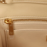 Chanel Mini Rectangular "Macrame Chain" Flap Bag Golden, Beige Woven Gold Hardware - Thumbnail View 9