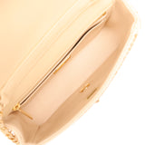 Chanel Mini Rectangular "Macrame Chain" Flap Bag Golden, Beige Woven Gold Hardware - Thumbnail View 10