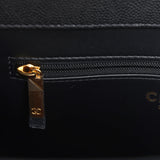 Chanel Small Preppy Coco Flap Bag Black Shiny Caviar Brushed Gold Hardware - Thumbnail View 9