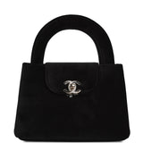 Chanel Small Kelly Shopper Black Velvet Crystal Light Gold Hardware - Thumbnail View 1