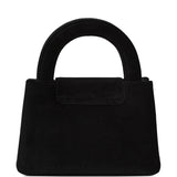 Chanel Small Kelly Shopper Black Velvet Crystal Light Gold Hardware - Thumbnail View 4