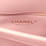 Chanel Medium Trendy CC Top Handle Flap Light Pink Lambskin Light Gold Hardware - Thumbnail View 12