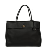 Chanel XXL "It Girl" Shopping Tote Black Calfskin Gold Hardware - Thumbnail View 1