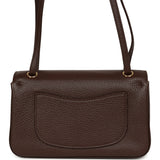 Chanel Mini "Souplissimo" Flap Bag Dark Brown Grained Calfskin Gold Hardware - Thumbnail View 4