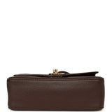 Chanel Mini "Souplissimo" Flap Bag Dark Brown Grained Calfskin Gold Hardware - Thumbnail View 6