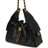 Pre-owned Chanel Mini 25 Hobo Bag Black Caviar Antique Gold Hardware - Thumbnail View 5