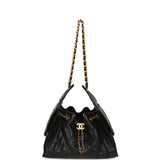Pre-owned Chanel Mini 25 Hobo Bag Black Caviar Antique Gold Hardware - Thumbnail View 7