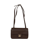 Chanel Mini "Souplissimo" Flap Bag Dark Brown Grained Calfskin Gold Hardware - Thumbnail View 7