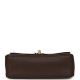 Chanel Mini "Souplissimo" Flap Bag Dark Brown Grained Calfskin Gold Hardware - Thumbnail View 6