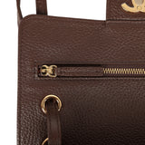 Chanel Mini "Souplissimo" Flap Bag Dark Brown Grained Calfskin Gold Hardware - Thumbnail View 8