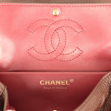 Chanel Mini "Souplissimo" Flap Bag Dark Brown Grained Calfskin Gold Hardware - Thumbnail View 10