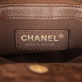 Chanel Large Pouch Dark Brown Suede Tortoiseshell Hardware - Thumbnail View 8