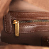 Chanel Large Pouch Dark Brown Suede Tortoiseshell Hardware - Thumbnail View 9