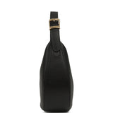 Chanel Round Top Handle Hobo Bag Black Grained Calfskin Gold Hardware - Thumbnail View 3