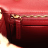 Chanel "Cheetah Print" Medium Flap Bag Light Beige Calf Hair and Black Lambskin Gold Hardware - Thumbnail View 9