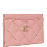 Chanel Classic Card Holder Pink Caviar Light Gold Hardware - Thumbnail View 2