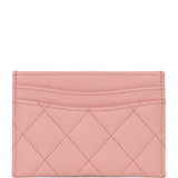 Chanel Classic Card Holder Pink Caviar Light Gold Hardware - Thumbnail View 4