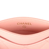 Chanel Classic Card Holder Pink Caviar Light Gold Hardware - Thumbnail View 7