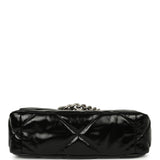 Chanel Medium 19 Flap Bag Black Shiny Crumpled Calfskin Mixed Metal Hardware - Thumbnail View 6