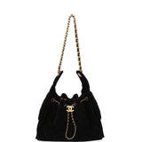 Pre-owned Chanel Small 25 Hobo Bag Black Suede Antique Gold Hardware - Thumbnail View 6