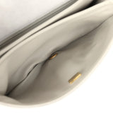 Chanel Medium Flap Bag Grey Shearling Antique Gold Hardware - Thumbnail View 11
