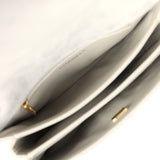 Chanel Medium Flap Bag Grey Shearling Antique Gold Hardware - Thumbnail View 12