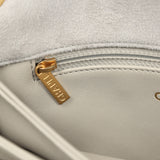 Chanel Medium Flap Bag Grey Shearling Antique Gold Hardware - Thumbnail View 13